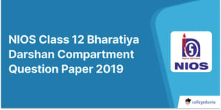 NIOS Class 12 Bharatiya Darshan Compartment Question Paper 2019 with Answer Key